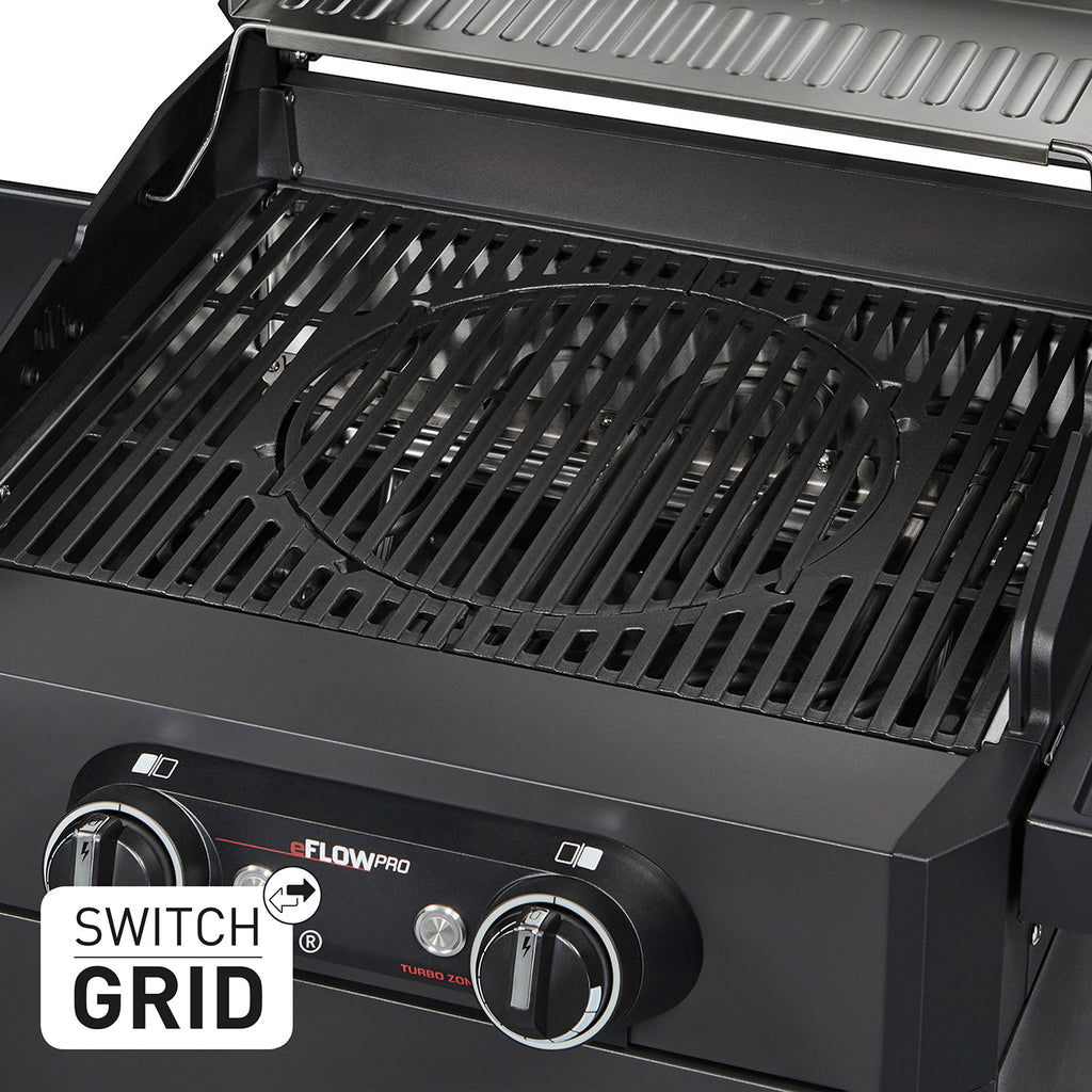 Nærbilde av kontrollpanel på Elektrisk grill eFlow Pro 2 Turbo Shadow