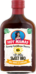 No.4 St. Kitts Sweet BBQ-saus 195 ml fra Hot Mamas flaske
