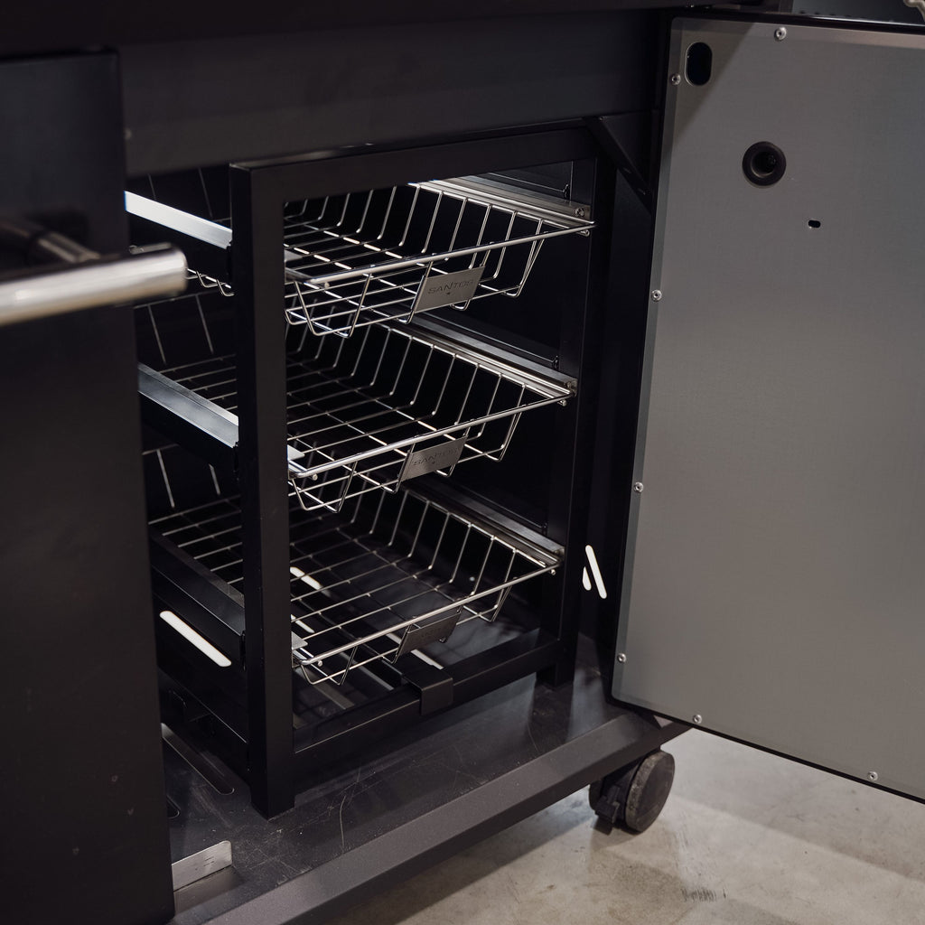 Oppbevaringssystem for S-Serie gassgrill - SANTOS bakside