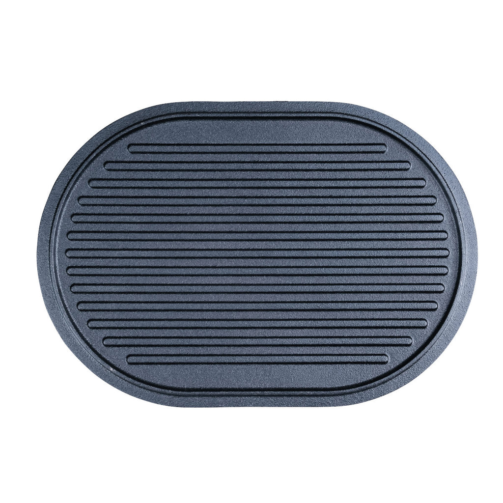 Oval støpejernsform med lokk 42x31 cm - SANTOS