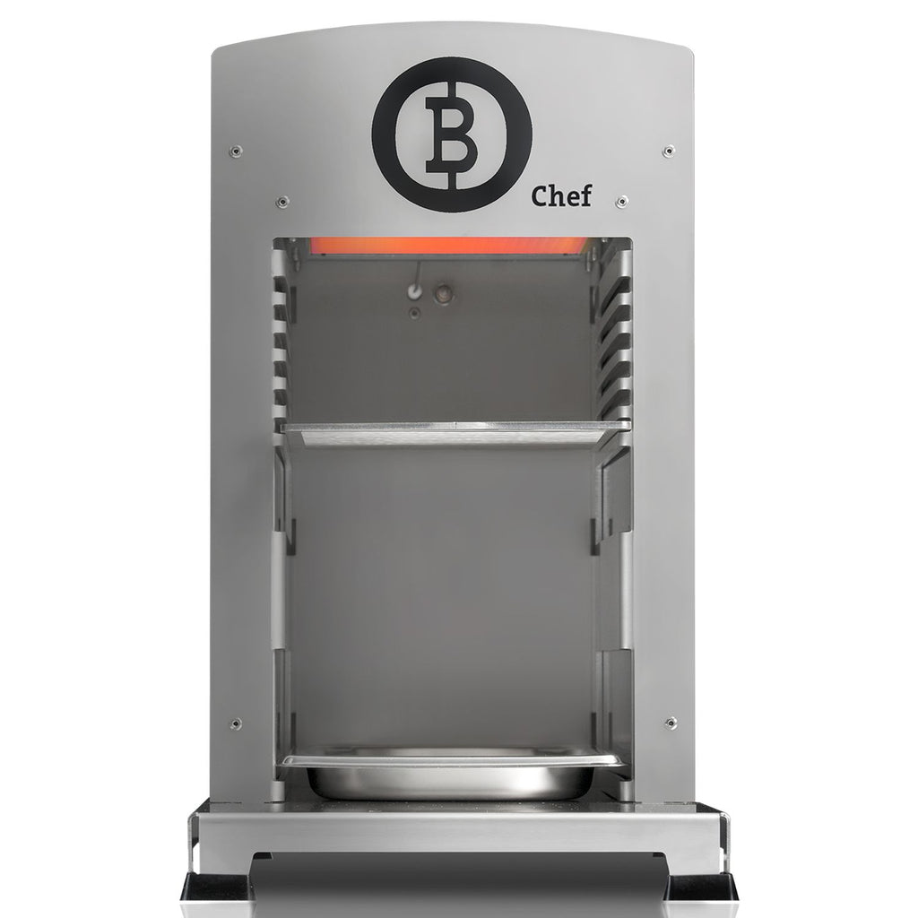 Ovnsgrill One CHEF Indoor 800°C rustfritt stål forfra
