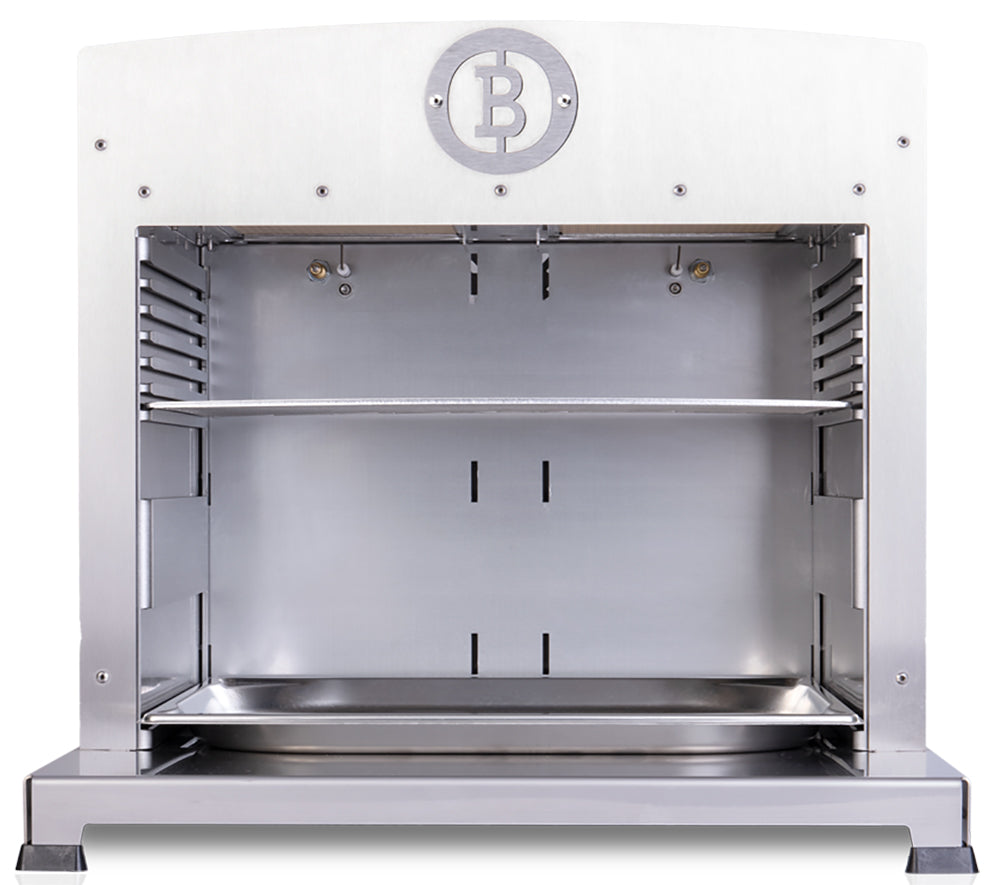 Baksiden av Ovnsgrill Twin PRO 800°C 2 brennere Beefer