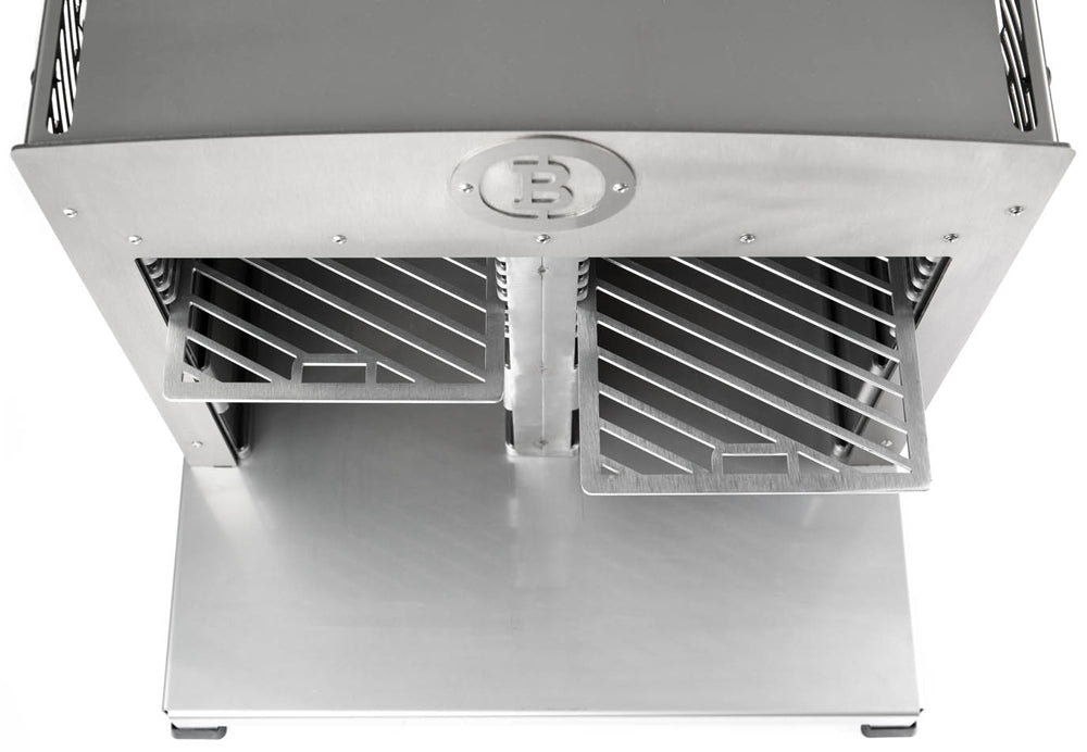 Baksiden av Ovnsgrill Twin PRO 800°C med naturgass tilkobling