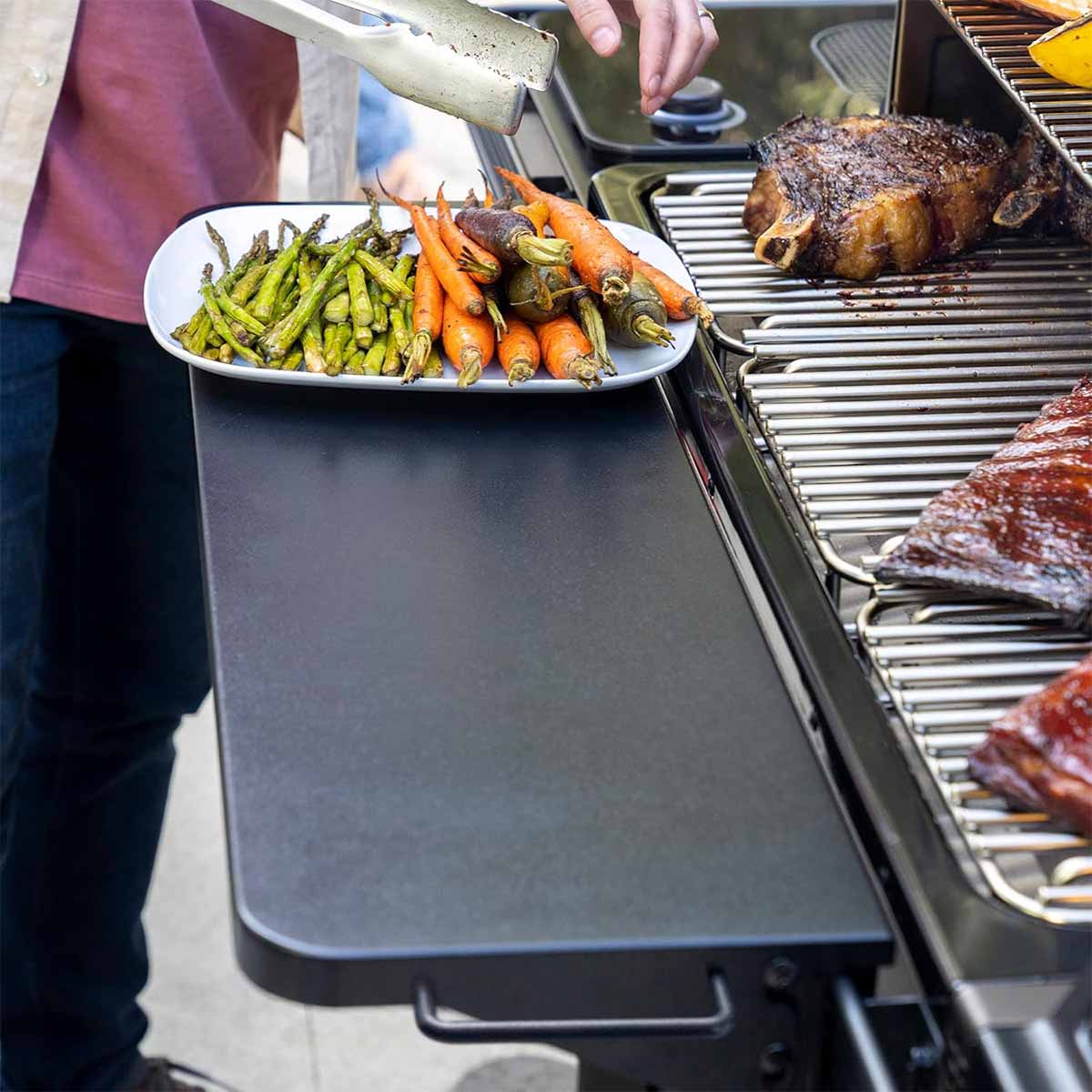 P.A.L. Pop-And-Lock klappbar fronthylle XL - Traeger montert på grill