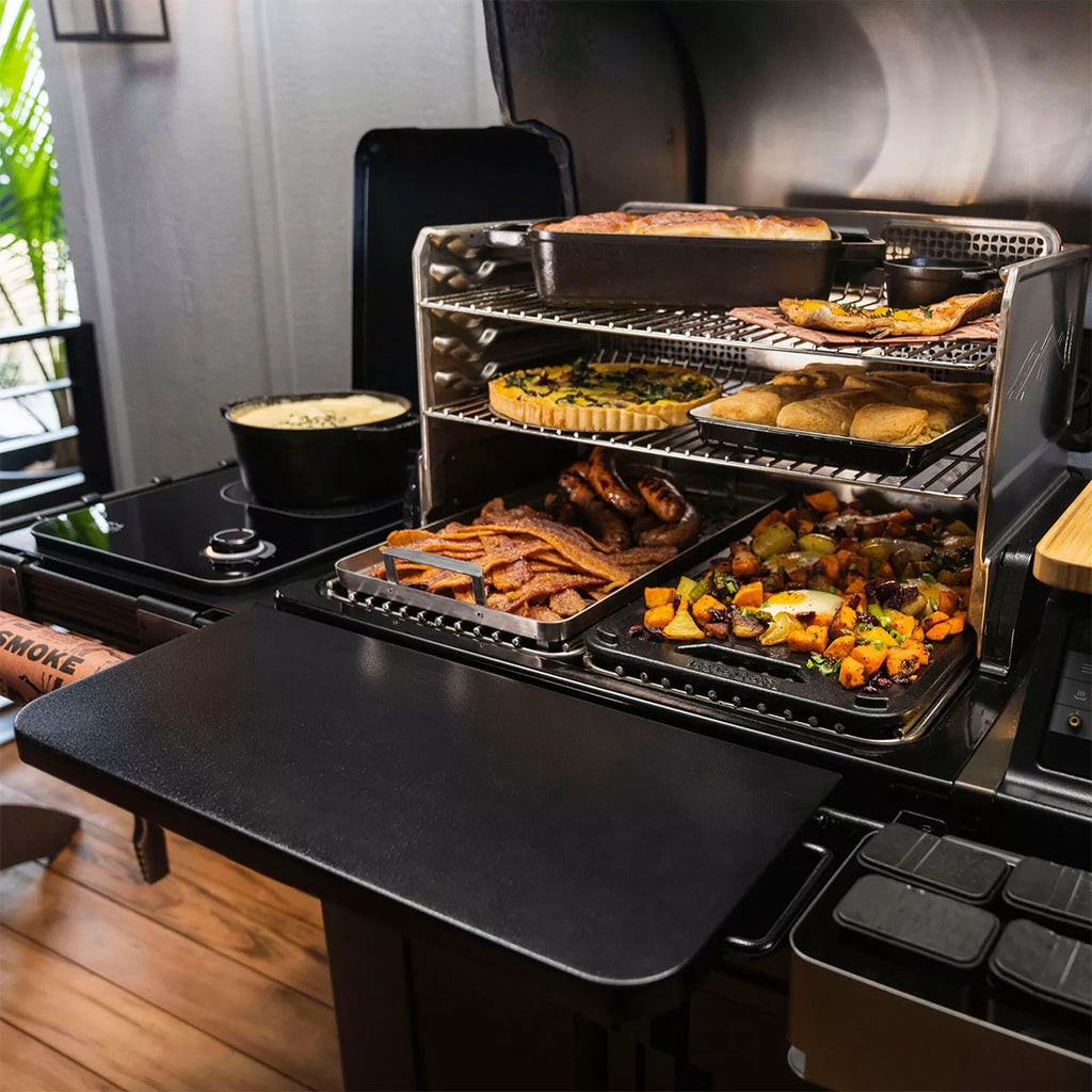 P.A.L. Pop-And-Lock sammenleggbar fronthylle - Traeger bakside