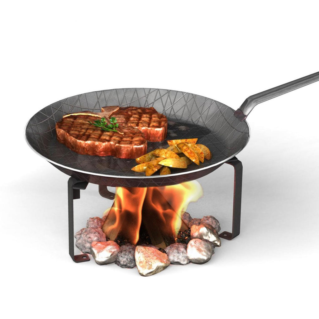 Pannestativ for dutch oven og støpejernspanne - Petromax bakside
