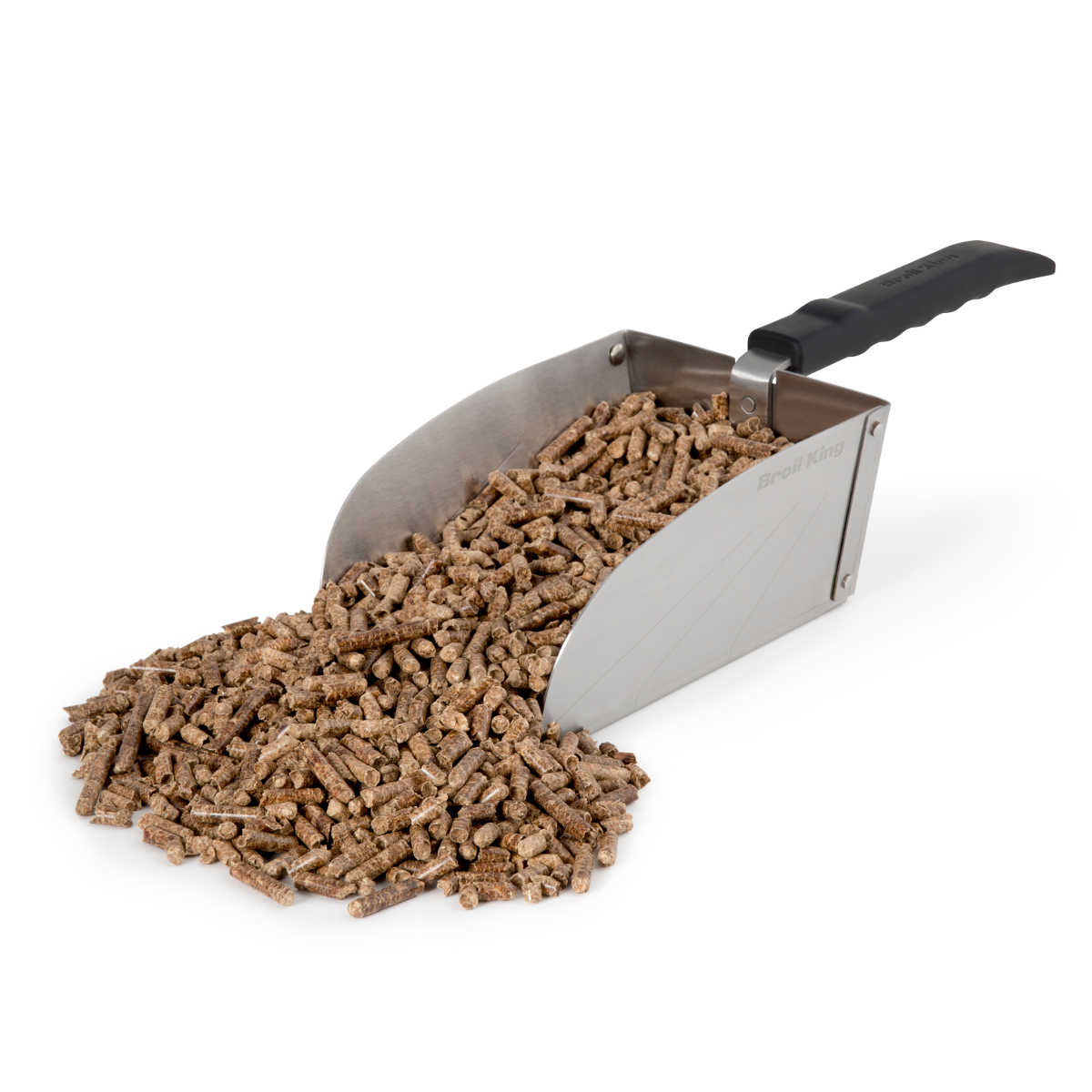 Detalj av sikt på Pellet- og kullspade rustfritt stål - Broil King