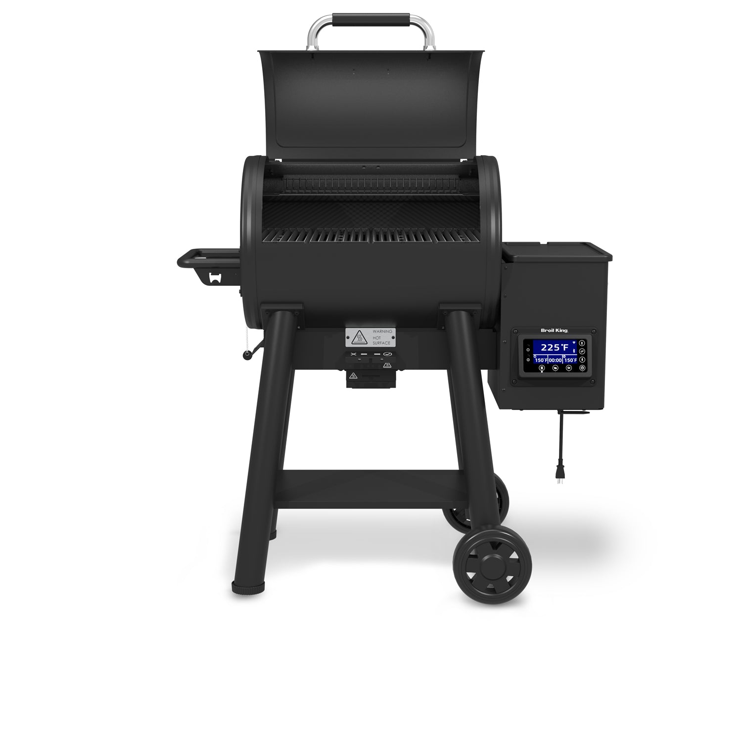 Pelletsgrill Baron/Crown Pellet 400 med WLAN støpejernsrist bakside