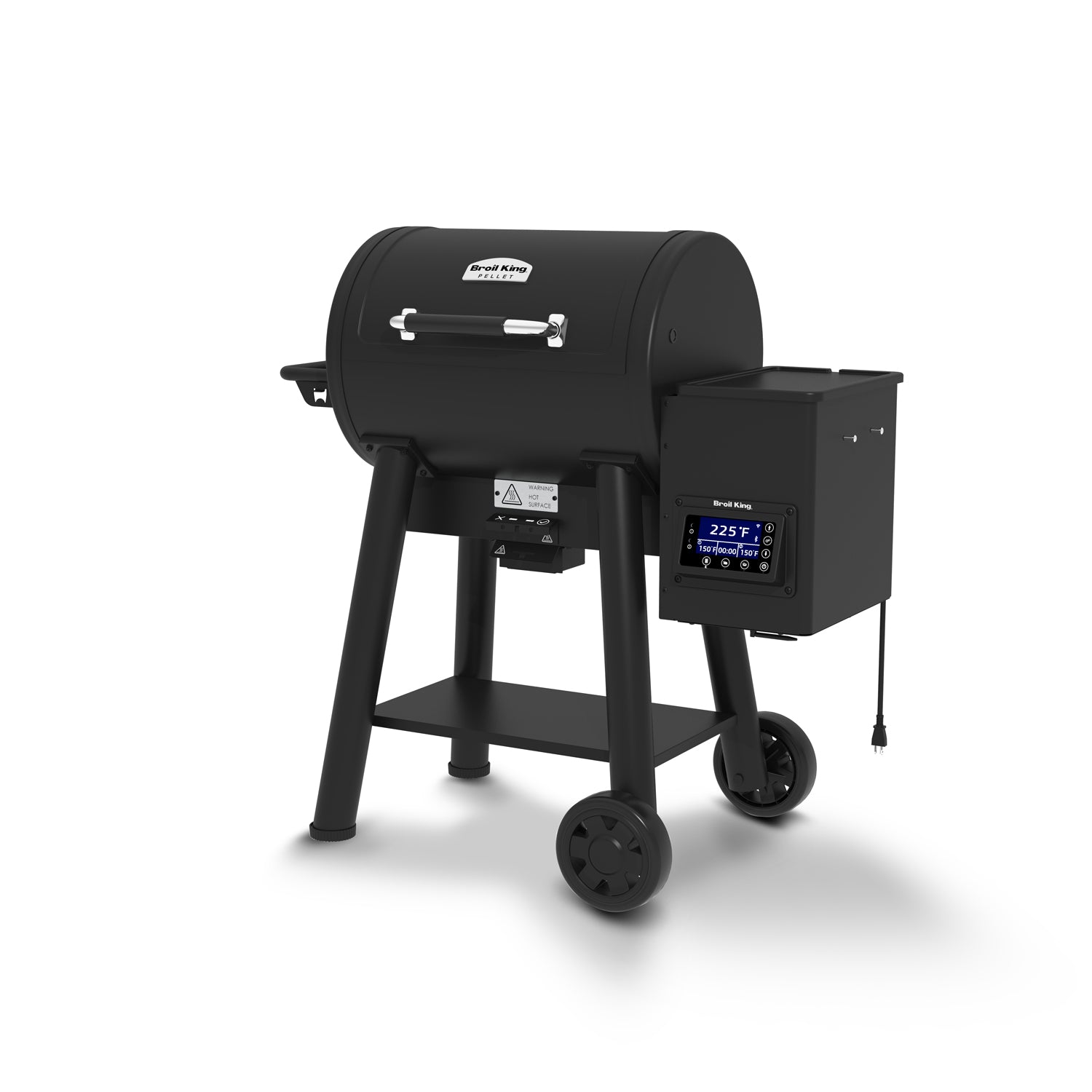 Pelletsgrill Baron/Crown Pellet 400 med WLAN støpejernsrist nærbilde av kontrollpanel