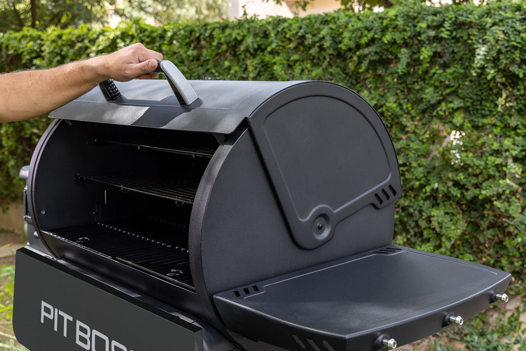 Pelletsgrill Competition Series 1250 med WiFi 3 nivåer oversikt over tre grillnivåer