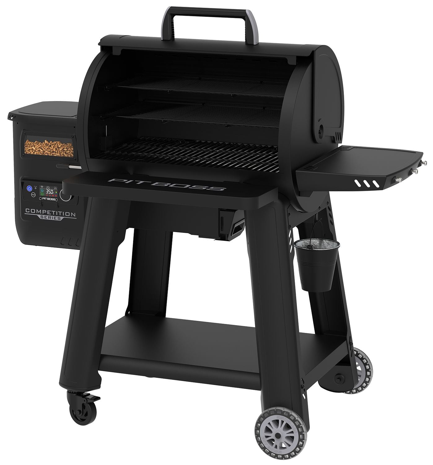Pelletsgrill Competition Series 1250 med WiFi 3 nivåer hjul for enkel transport