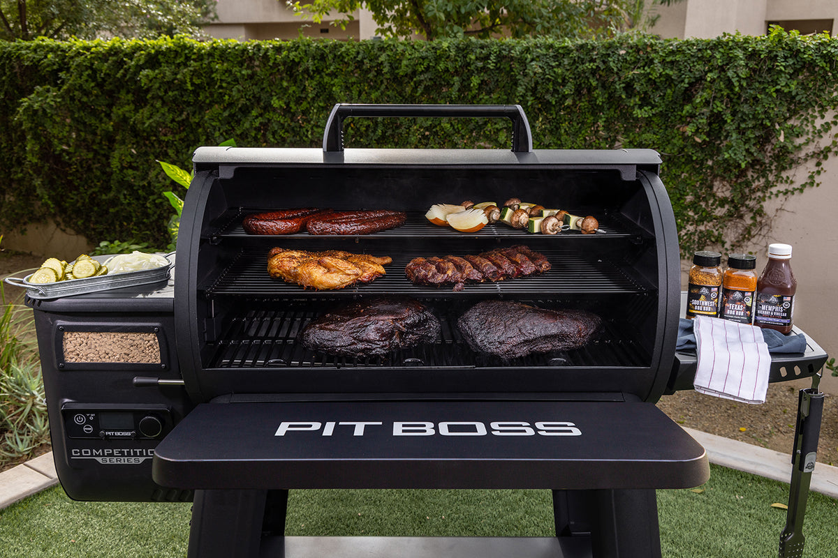 Nærbilde av grillrist på Pelletsgrill Competition Series 1600 med WiFi 3 nivåer