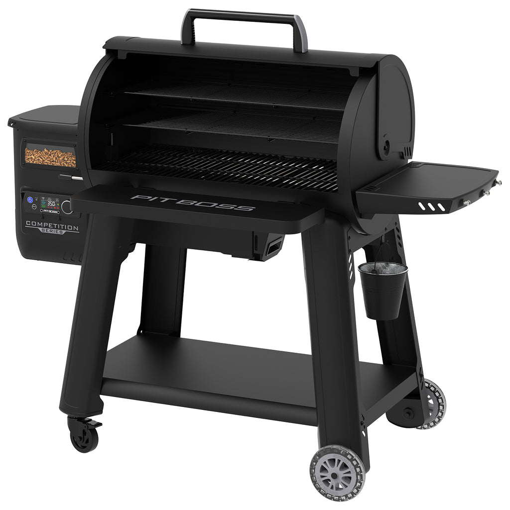 Sidehylle med bestikkholder på Pelletsgrill Competition Series 1600 med WiFi 3 nivåer