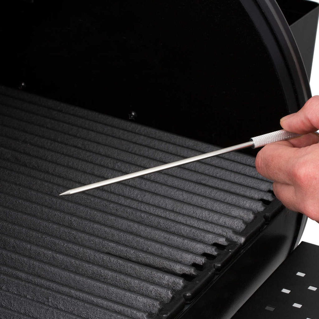 Røykutslipp fra Pelletsgrill Crown Pellet 500 med grilltrekk