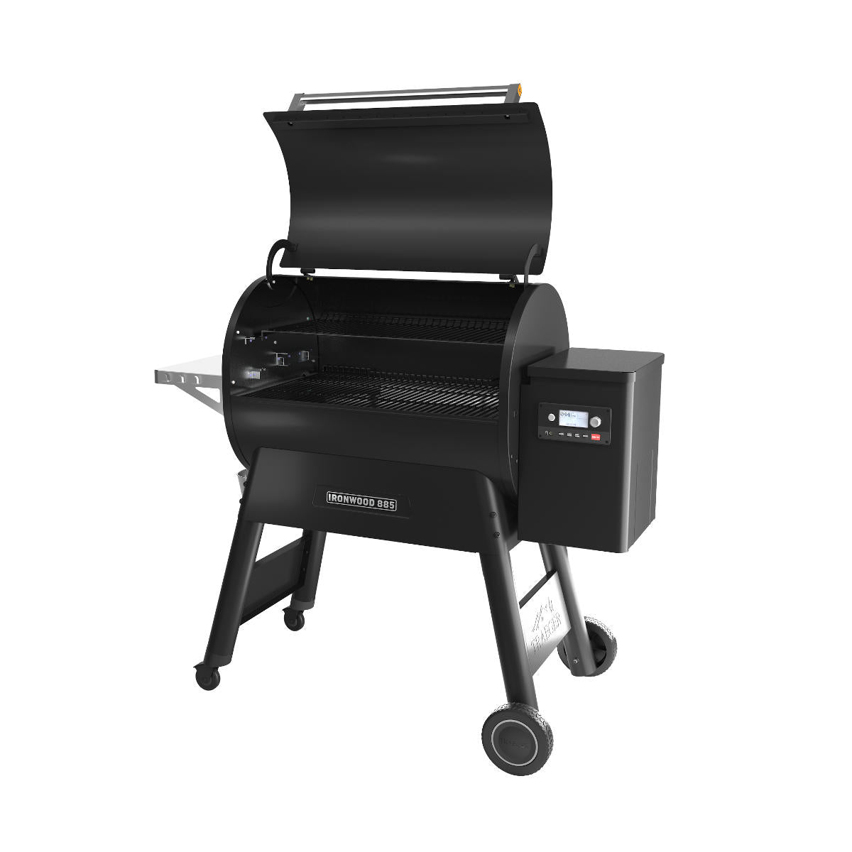 Pelletsgrill Ironwood 885 svart inkl. grilltrekk bakside