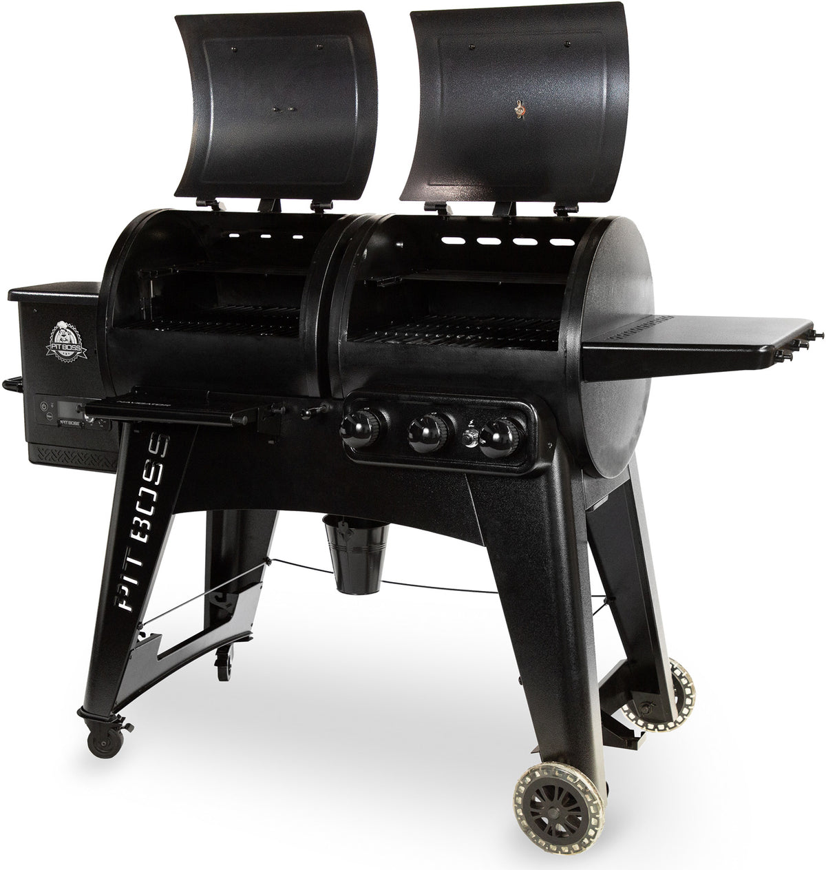 Pelletsgrill Navigator 1230 kombi med gassgrill 3 brennere montert