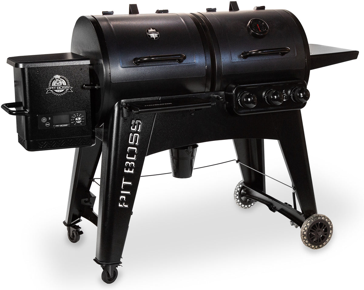 Pelletsgrill Navigator 1230 kombi med gassgrill 3 brennere nærbilde