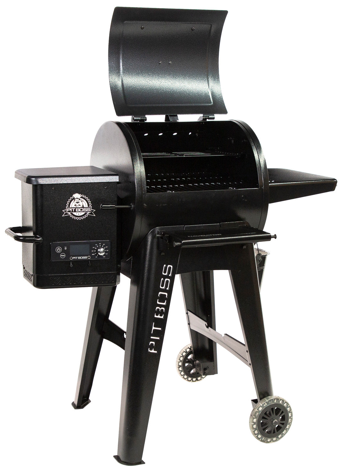 Pelletsgrill Navigator 550 inkl grilltrekk støpejernsrist med sammenleggbare sidebord