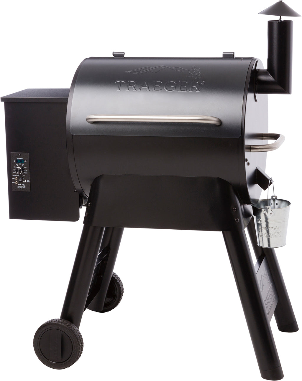 Pelletsgrill PRO 22 med digital styring 56 cm forside
