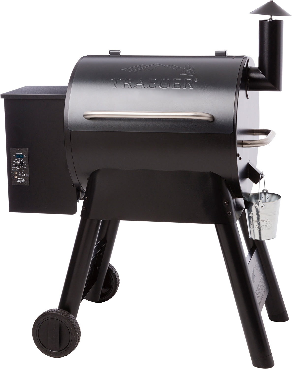 Pelletsgrill PRO 22 med digital styring 56 cm forside