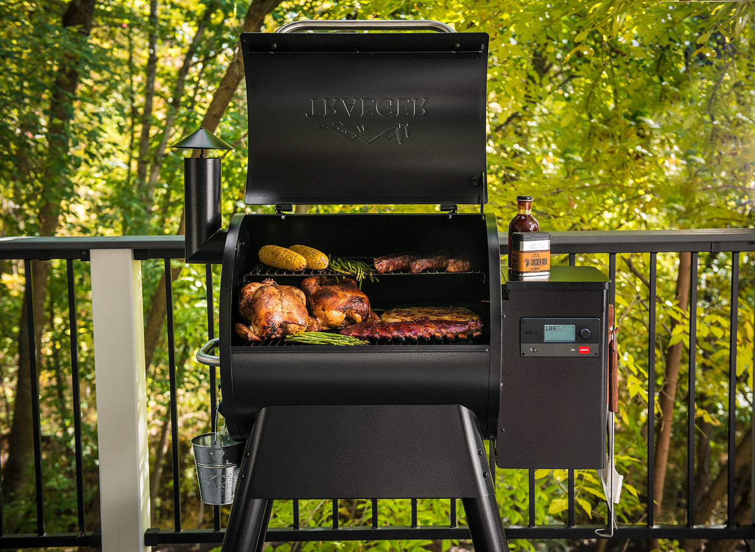 Nærbilde av grillrist på Pelletsgrill PRO 575 med WiFire og D2-kontroller