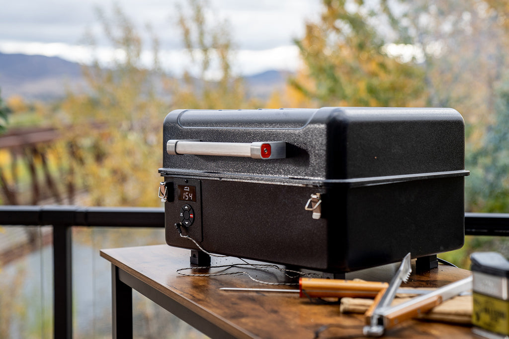 Nærbilde av grillrist på pelletsgrill Ranger portabel kompakt 28 cm - Traeger