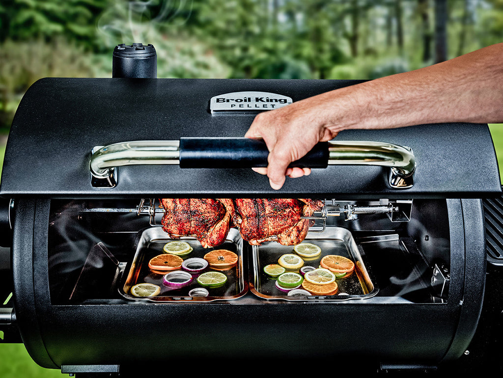 Pelletsgrill Regal Pellet 400 med WLAN oversikt med hjul og ben