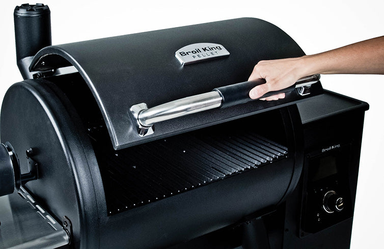 Pelletsgrill Regal Pellet 400 med WLAN støpejernsrist bakside