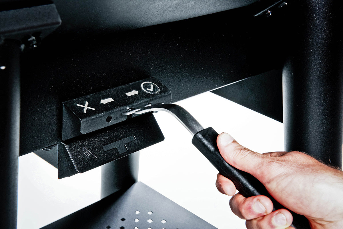 Pelletsgrill Regal Pellet 400 med WLAN visning av pelletstank