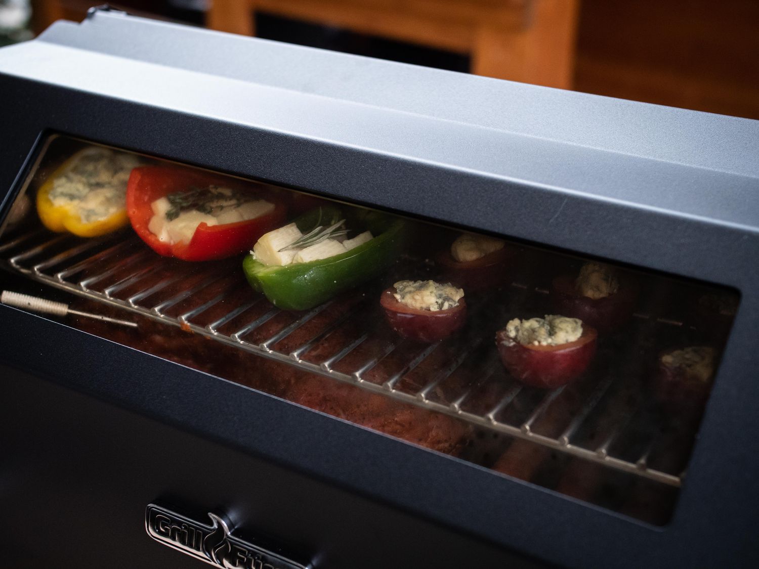 Pelletsgrill S280 rustfritt stål rist 60 cm fettoppsamler