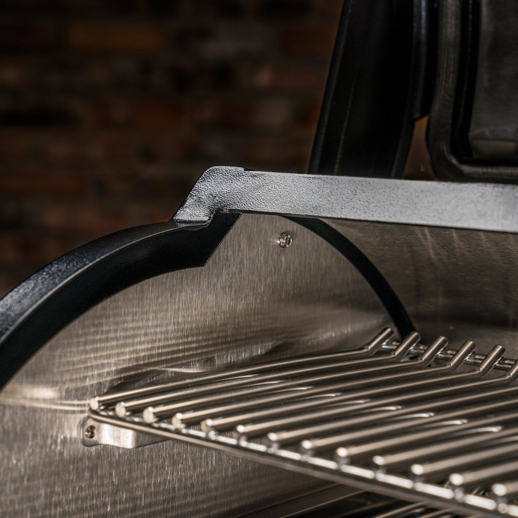 Pelletsgrill Timberline 850 med WiFi svart med åpent lokk