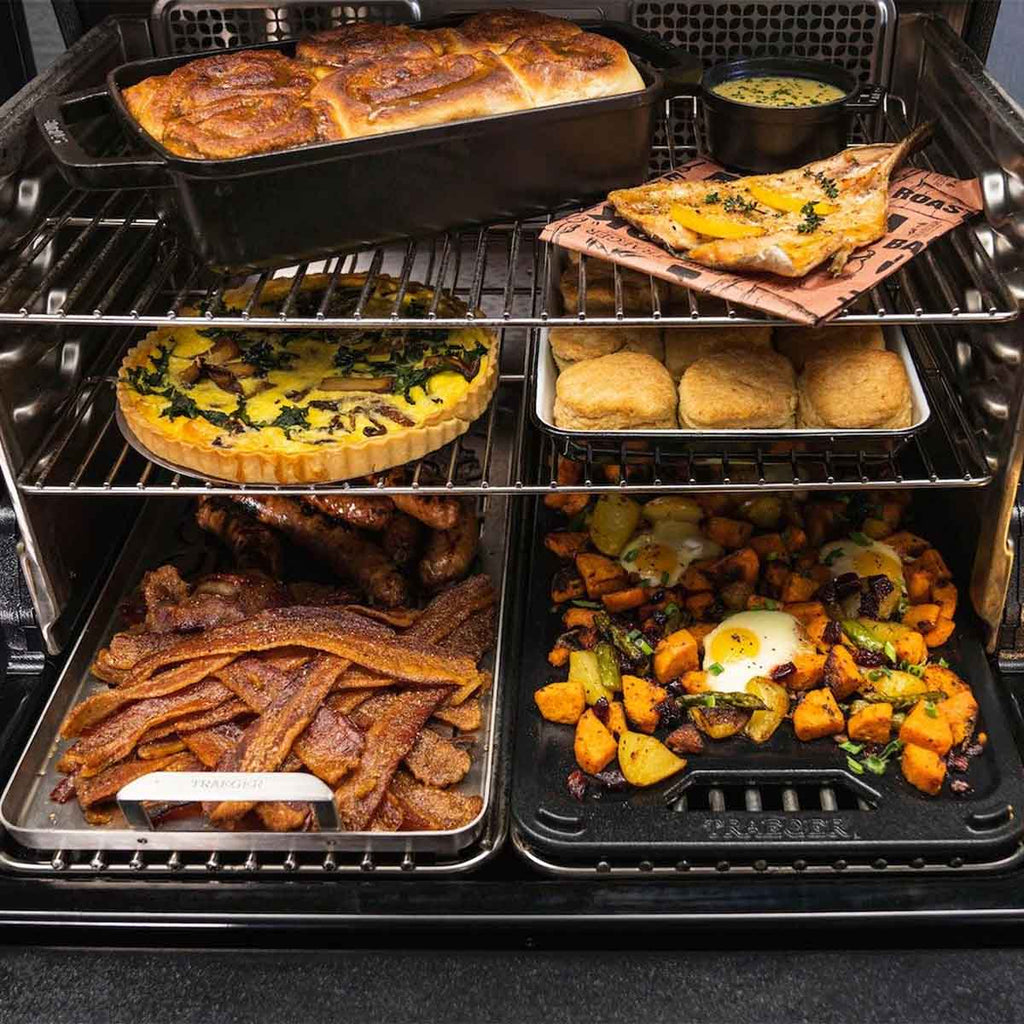 Pelletsgrill Timberline med WiFi svart - Traeger med tilbehør