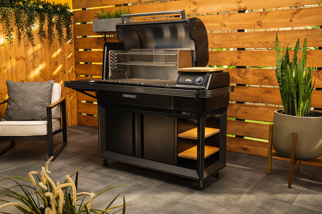 Montert pelletsgrill Timberline XL med WiFire og Meater