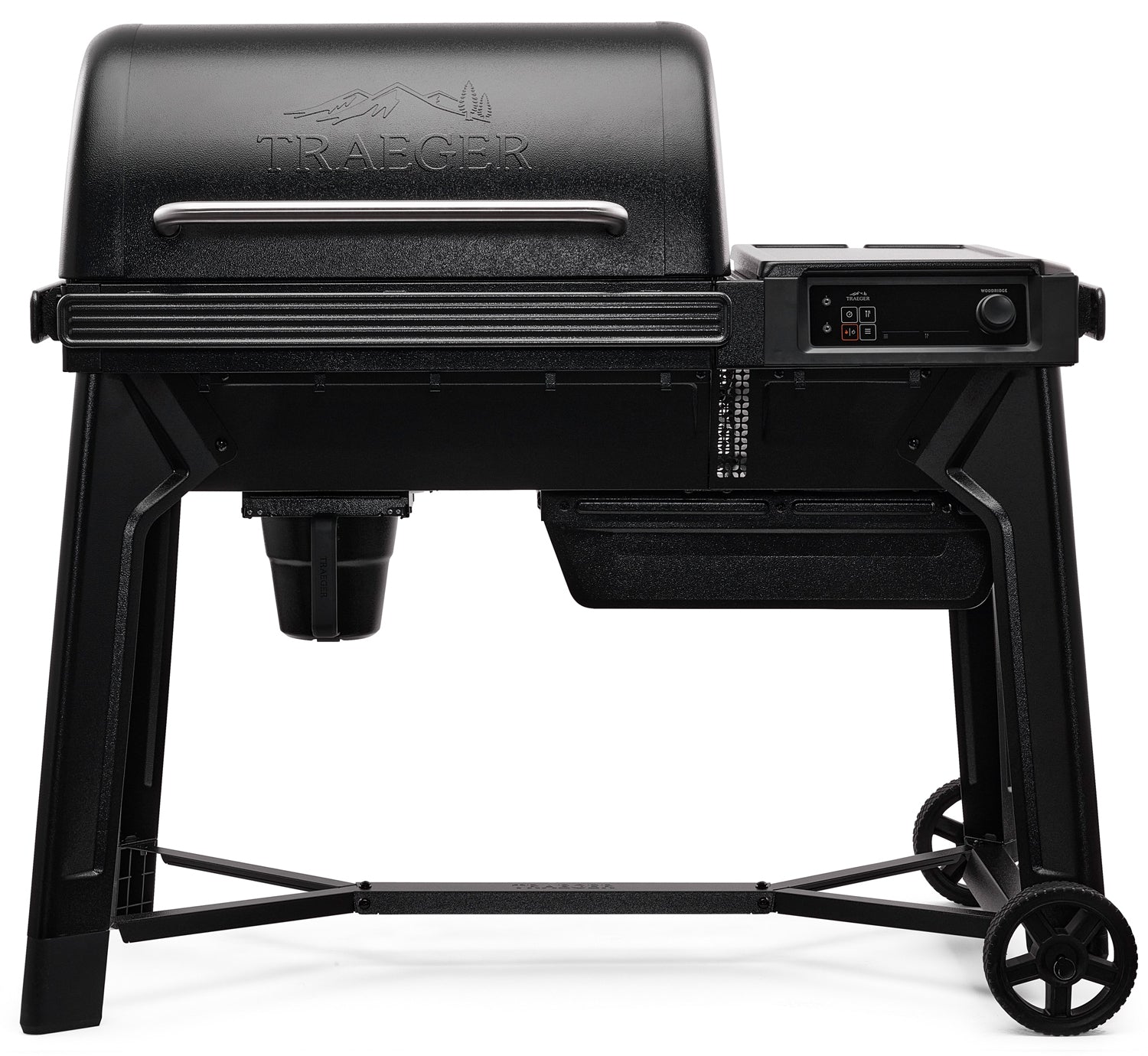 Pelletsgrill Woodridge med WiFire 2 nivåer - Traeger forfra