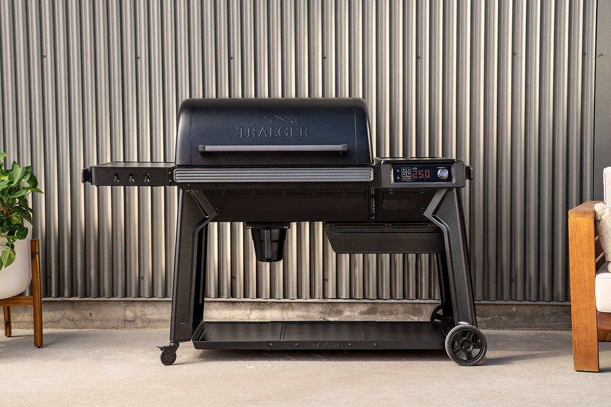 Pelletsgrill Woodridge Pro med WiFire - Traeger bakside