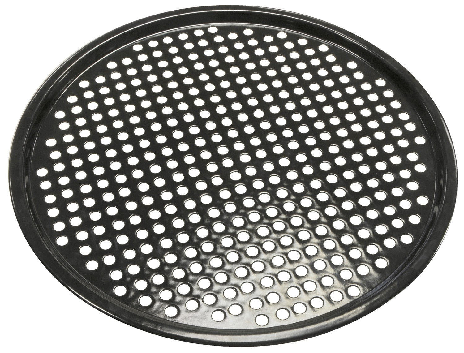 Pizzabrett emaljert stål Ø 40 cm perforert - Outdoorchef forfra