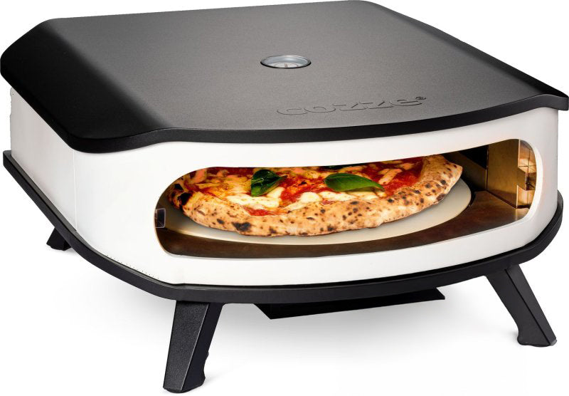 Pizzaovn gass 42,5 cm roterende pizzastein med startsett - Cozze bakside