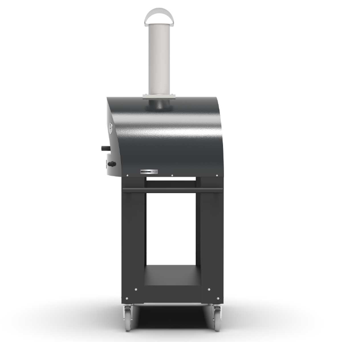 Pizzaovnstativ for 2 Pizze Classico & Moderno svart med gassflaske lagret