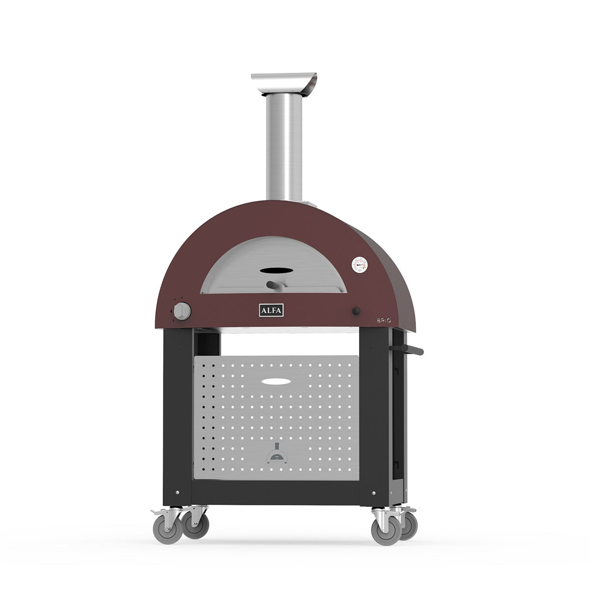 Oversikt av Pizzaovnstativ for 2 Pizze Classico & Moderno svart i hage