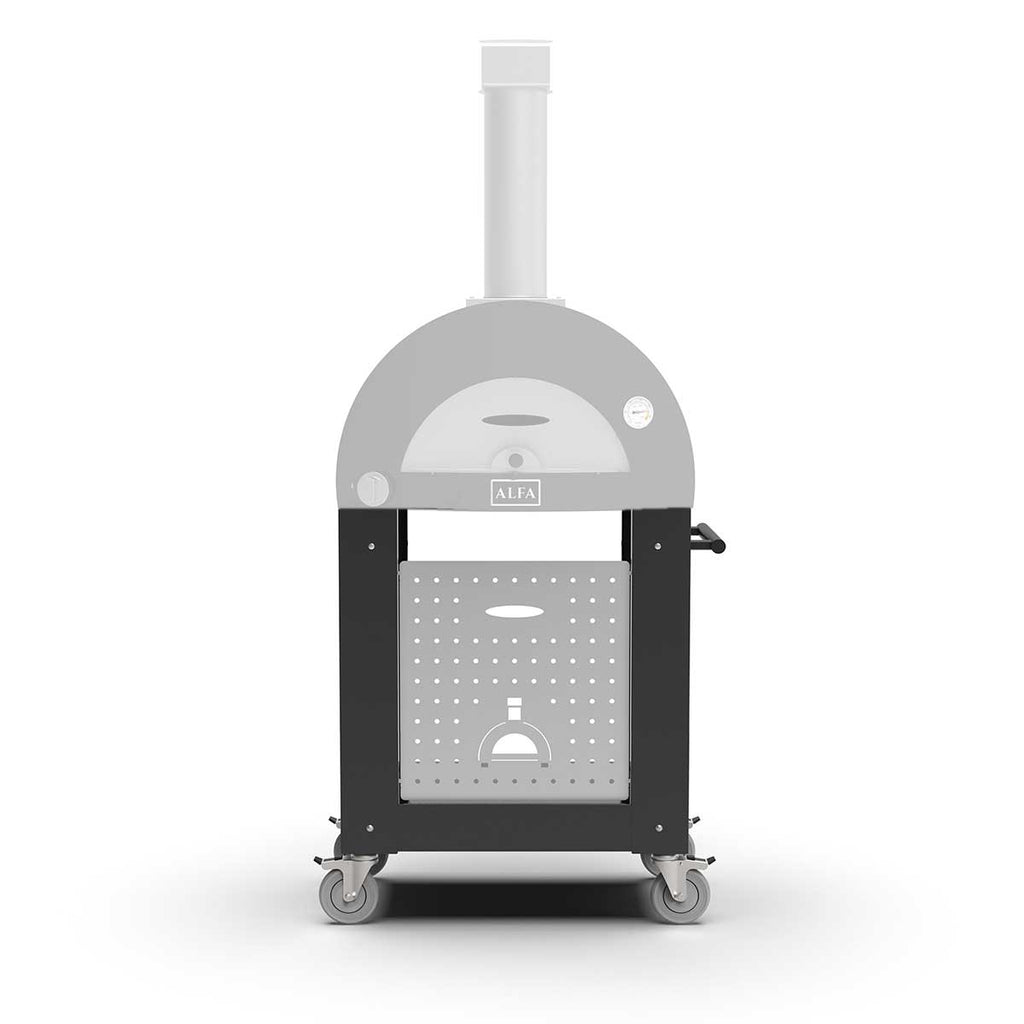 Pizzaovnstativ for Moderno 1 Pizza (Nano) svart - Alfa Forni forfra