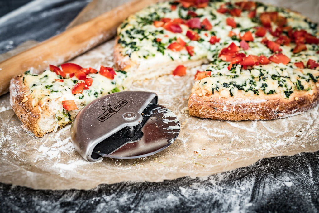 Oversikt av Pizzaskjærer rustfritt stål Ø 8 cm - Grillfürst