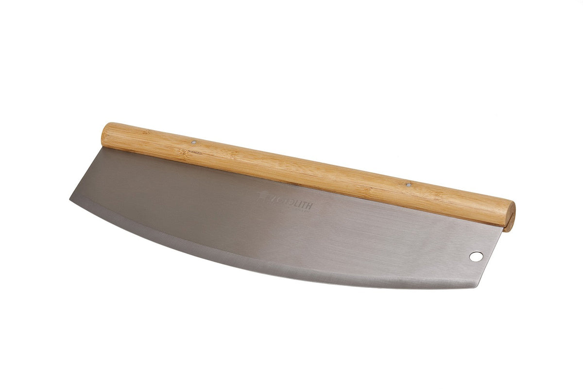 Pizzaskjærer rustfritt stål 35 cm - Monolith bakside