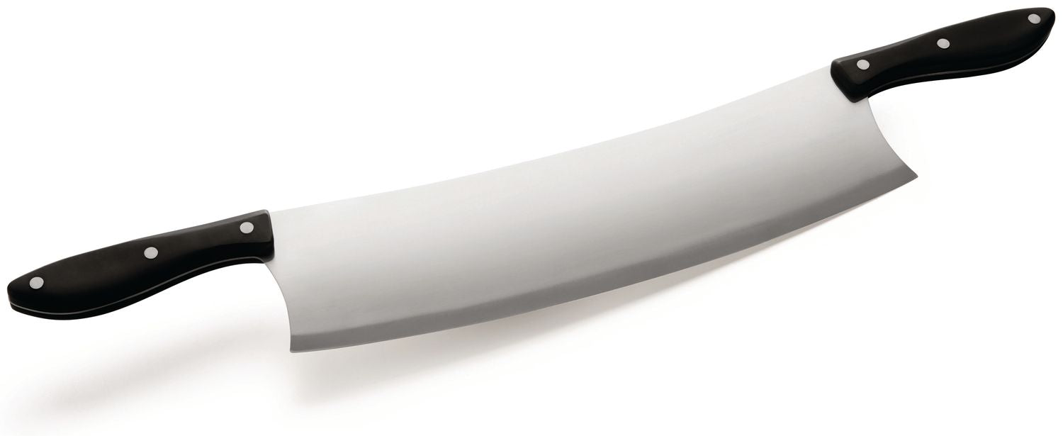 Pizzaskjærer rustfritt stål 35 cm klinge - Napoleon forfra