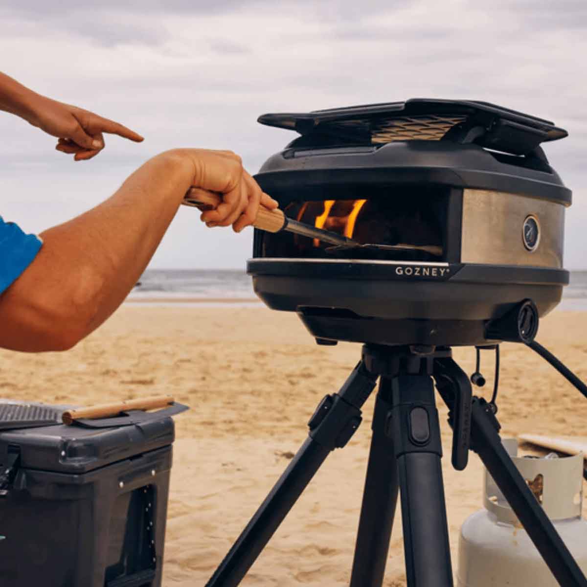 Pizzaspade 6" Venture rustfritt stål - Gozney bakside