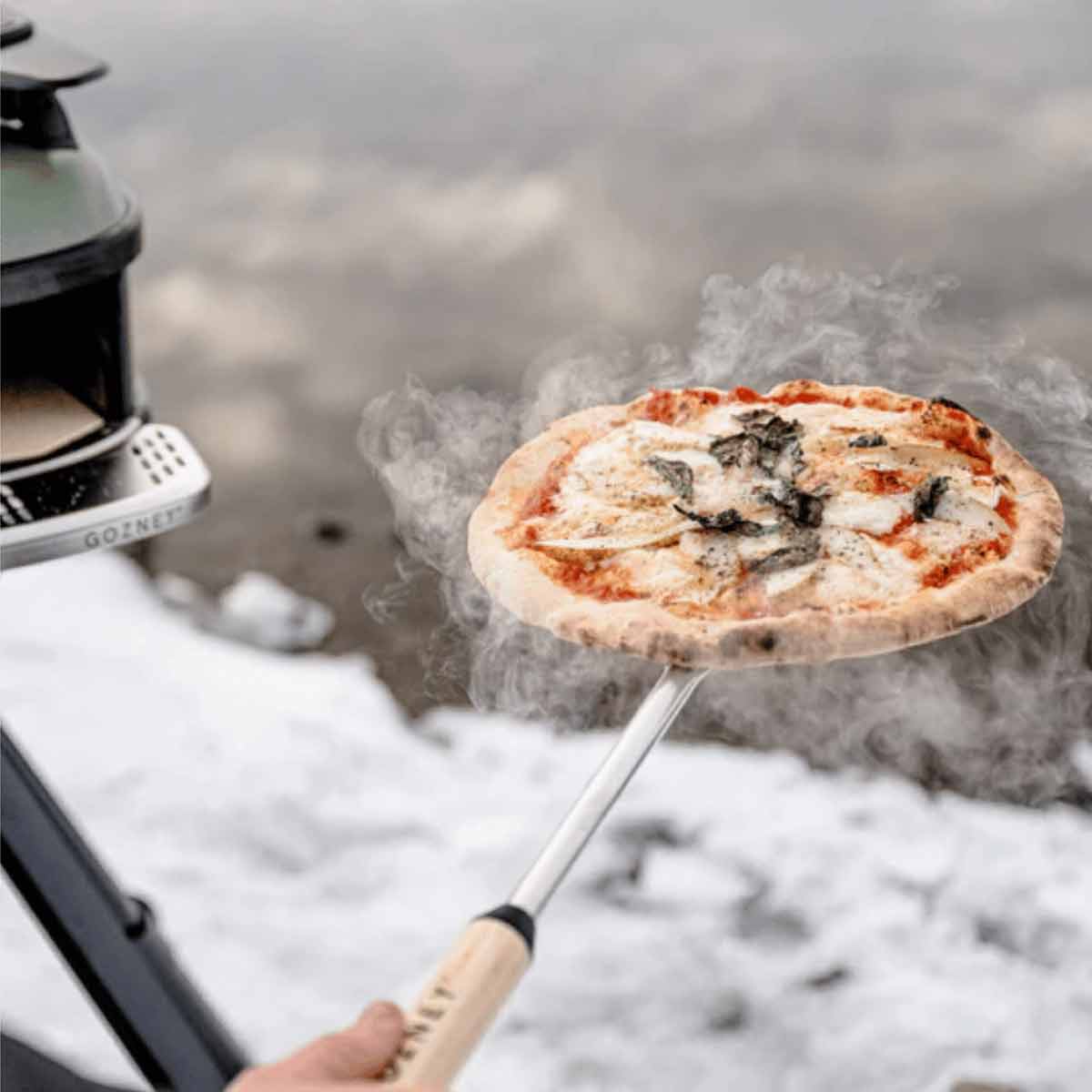 Pizzaspade 6" Venture rustfritt stål - Gozney montert håndtak
