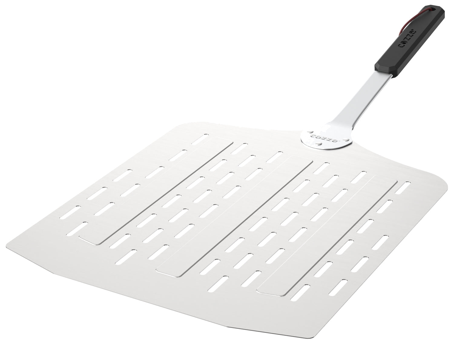 Pizzaspade perforert aluminium 40x35 cm for 17" pizzaovn Cozze forfra