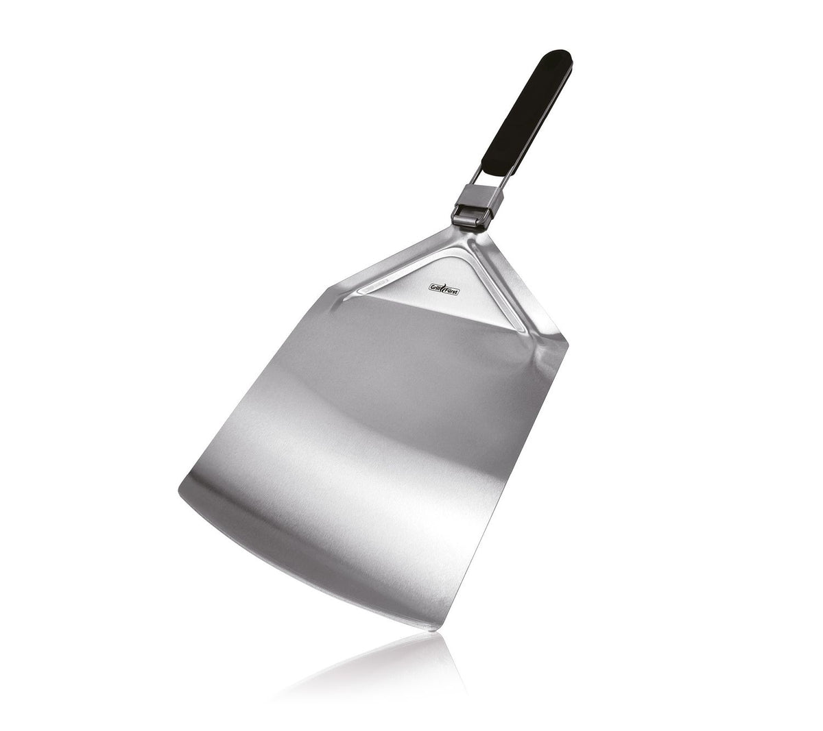 Pizzaspade rustfritt stål sammenleggbar 57 cm forfra