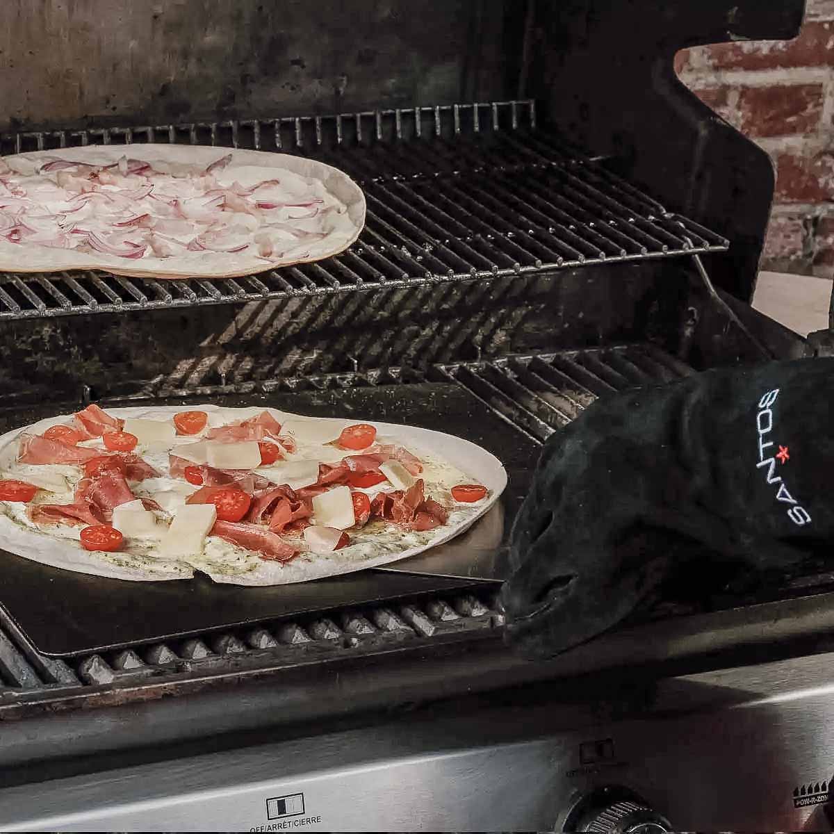 Pizzaspade rustfritt stål - SANTOS bakside