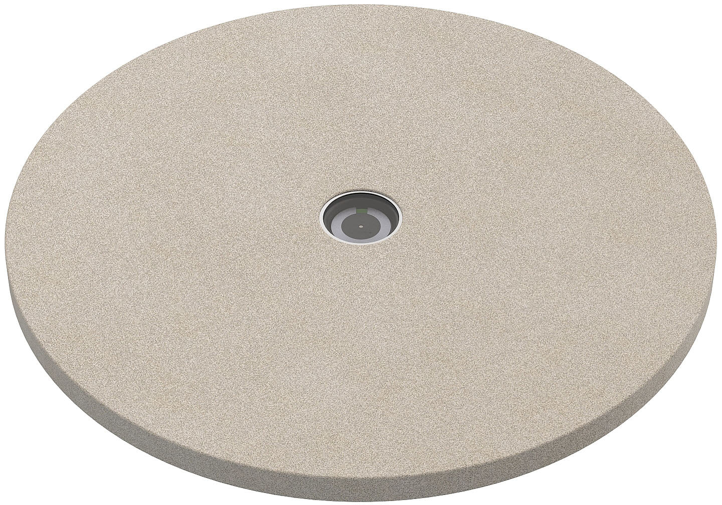 Pizzastein Ø 32 cm med temperaturindikator cordierit - Outdoorchef forfra