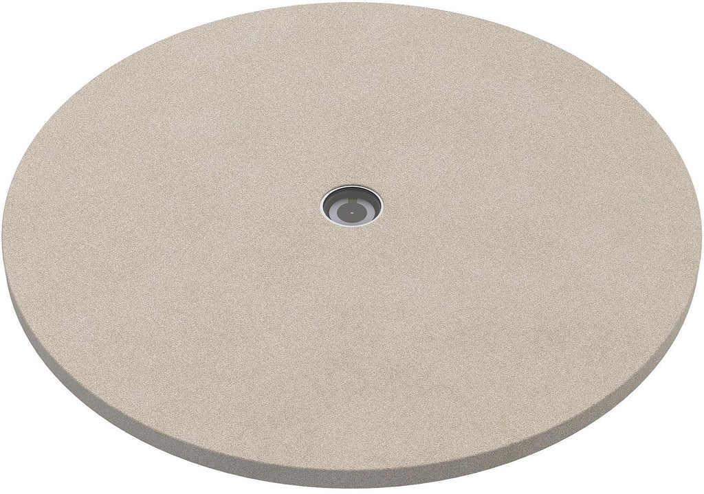 Pizzastein Ø 41 cm cordierit med temperaturindikator fra Outdoorchef forfra